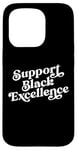 Coque pour iPhone 15 Pro Soutenez l'excellence du noir