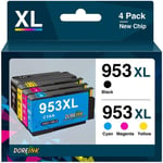 953XL Cartouches d'encre Compatible avec Cartouche HP 953 953 XL pour HP Officejet Pro 7720 7740 8710 7730 8210 8218 8715 8718 8719 8720 8725 8728 8730 8740 (Noir Cyan Magenta Jaune)