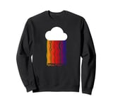 Cloud with Rainbow Rain Code Wave Sweatshirt