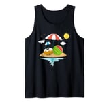 Exotic Fruit Summer Vibes Island Coconut Tropical Watermelon Tank Top