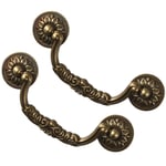 4 Pcs Antique Bronze Drop Ring  for Kitchen Bathroom Dresser Closet