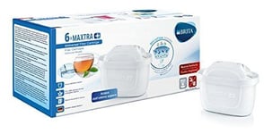 Brita Maxtra 1022214Lot de 6filtres plus pour carafe filtrante, plastique, blanc, 5.7x 10x 7.8cm