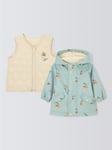 John Lewis Baby Acorn Gilet and Rain Mac Set, Multi