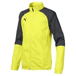 Puma CUP Sideline Woven Core Jacket - Fizzy Yellow/Asphalt, Size 152