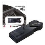 Kingston DataTraveler Exodia Onyx USB 3.2 Memory Flash Drive - 128GB