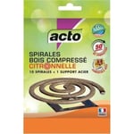 Spirale insecticide volants et support- citronnelle - lot de 10