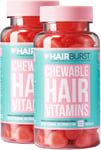 2 X HAIR BURST Biotin Gummies for Hair Growth - Hair Skin and Nails Vitamins 