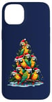 Coque pour iPhone 14 Plus Parrot Christmas Tree Funny Polly Holiday