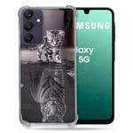 Cokitec Coque Renforcée pour Samsung Galaxy A16 5G Animal Chat Reflet