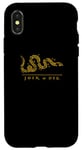 Coque pour iPhone X/XS Bande dessinée satirique JOIN OR DIE Bold Patriot de Ben