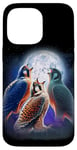 iPhone 14 Pro Max 3 Falcon Howling At The Moon Funny Hawk Bird Lover Birder Case