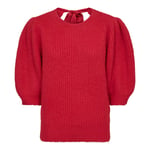 Coraliecc Bow Rib Knit - Flame