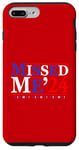 Coque pour iPhone 7 Plus/8 Plus Rouge Blanc Bleu Missed Me Trump 2024 Fight