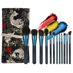 Makeup Brush Set Soft Hair Powder Base Eyeshadow Eyebrow Lip Brush With Stor GF0