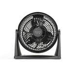 Taurus Ice Brise Mini - Mini ventilateur de table 30W, diamètre 25 cm, 2 vitesses, 3 lames, inclinable, suspension murale, silencieux, puissant