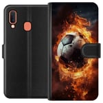 Lommeboketui til Samsung Galaxy A20e med Fotball motiv