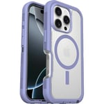 OtterBox Defender Series XT MagSafe Case for iPhone 16 Pro, Shockproof, Drop proof, Ultra-Rugged, Protective Case, 7x Tested to Military Standard, Clear/Purple