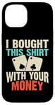 Coque pour iPhone 14 Jeu de cartes de poker Jetons de jeu Bluff