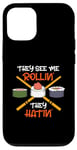 Coque pour iPhone 12/12 Pro They See Me Rollin They Hatin Rouleau à sushi japonais