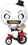 Funko Pop! Movies: Terrifier - Art The Clown with Bike - Figurine en Vinyle à Collectionner - Idée de Cadeau - Produits Officiels - Jouets pour Les Enfants et Adultes - Movies Fans