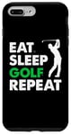 Coque pour iPhone 7 Plus/8 Plus Eat Sleep Golf Repeat, Golf Tshirt for Women, Men, Golf Tee