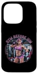 Coque pour iPhone 14 Pro Gym Before Him pour une femme sportive