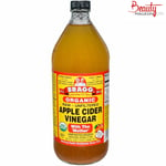 BRAGG Organic Apple Cider Vinegar w/h The Mother Raw Unfiltered 946ml (32floz)