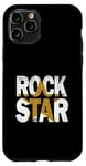 Coque pour iPhone 11 Pro University Varsity-Gold Rock Star Varsity-Gold