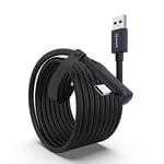 Syntech Link Cable 5m Compatible with Oculus/Meta Quest 3/Meta Quest 3S, Quest2/Pro/Pico 4/Ultra Accessories and PC/SteamVR, High Speed PC Data Transfer, USB 3.0 to USB C Cable for VR Headset, Black