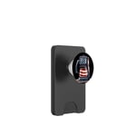 Funny coffee maker in American style PopSockets PopWallet for MagSafe