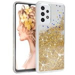 For Samsung Galaxy A33 5G Phone Cover Glitter Protection Phone Case Gold