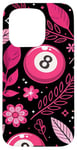 iPhone 15 Pro Retro Pink Lucky Disco 8 Ball For Women Case