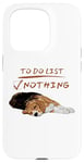 iPhone 15 Pro Cute beagle lazy sleeping Dog Lover to do list nothing Case