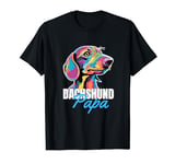 Dachshund Papa Colorful Cute Dog Owner Boy Pet Lover Man T-Shirt