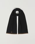 Fred Perry Twin Tipped Merino Wool Scarf Black