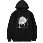 Hunter X Hunter Hoodies för Vuxna - Mode, Casual, Killua Zoldyck Tryckt Sweatshirt, Långärmad, Huvad, Pullover, Present M