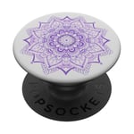 PopSockets Purple Flower Mandala Pop Mount Socket Knob Divine Mandala PopSockets PopGrip: Swappable Grip for Phones & Tablets