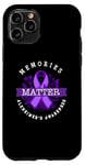 iPhone 11 Pro Memories Matter Alzheimer's Awareness Ribbon Case