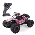 TURBO CHALLENGE - Off Road Glam - Elite - 1/14-098458 - Voiture Télécommandée - Rose - Prêt à Rouler - 2 Batteries - Batterie Rechargeable et Piles incluses - Métal - À Partir de 6 Ans