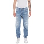 REPLAY Sandot Jeans, Bleu Clair (010), 28W x 32L Homme