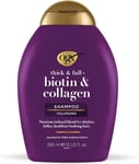 OGX Biotin & Collagen Hair Thickening Shampoo, 385ml , 385 ml (Pack of 1) 