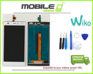 ECRAN LCD + VITRE TACTILE ORIGINALE pour WIKO RIDGE 4G BLANC + OUTILS