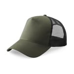 Beechfield Junior Snapback Trucker - keps - Olive Green/Black - One Size