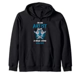 Artist Not Magic Wand Holder Tattooing Body Art Tattoo Zip Hoodie