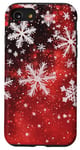 iPhone SE (2020) / 7 / 8 Christmas Snowflake Red White Holiday Xmas Boys Girls Case