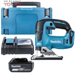 Makita DJV182 18V LXT Brushless Jigsaw With 1 x 6.0Ah Battery, Charger & Case