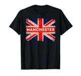 Manchester England Britain United Kingdom Souvenir Flag T-Shirt