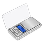 Digital Kitchen Scales 0.01g X 500g Mini Kitchen Pocket Scale Jewellery Precision Gram Weed Scales With Back-Lit LCD Display for Food Jewellery Gold Coffee (2 Battery Included)