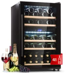 Wine Cooler Drinks Fridge Dual Zone Beer Fridge Glass Door Touch 41 Bottles