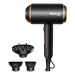 Kemei – sèche-cheveux ionique électrique 3 en 1, 4000w, 110-240V, puissant, équipement professionnel de coiffure